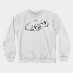 McLaren 560s Wireframe Drawing Crewneck Sweatshirt